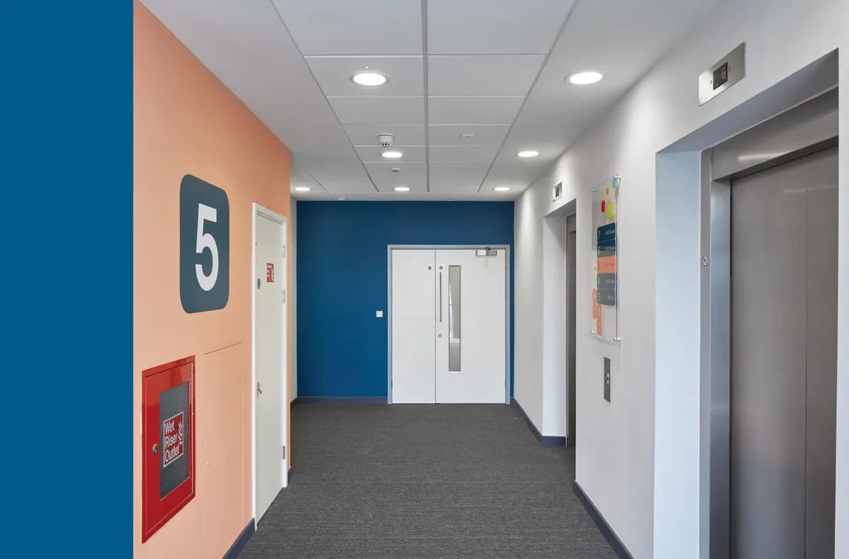 Blue Tower Office Lighting