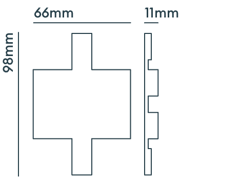 Versa Tile Silver Connect Joint image 2