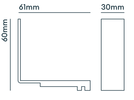 Versa Tile White Wall Mount Joint image 2