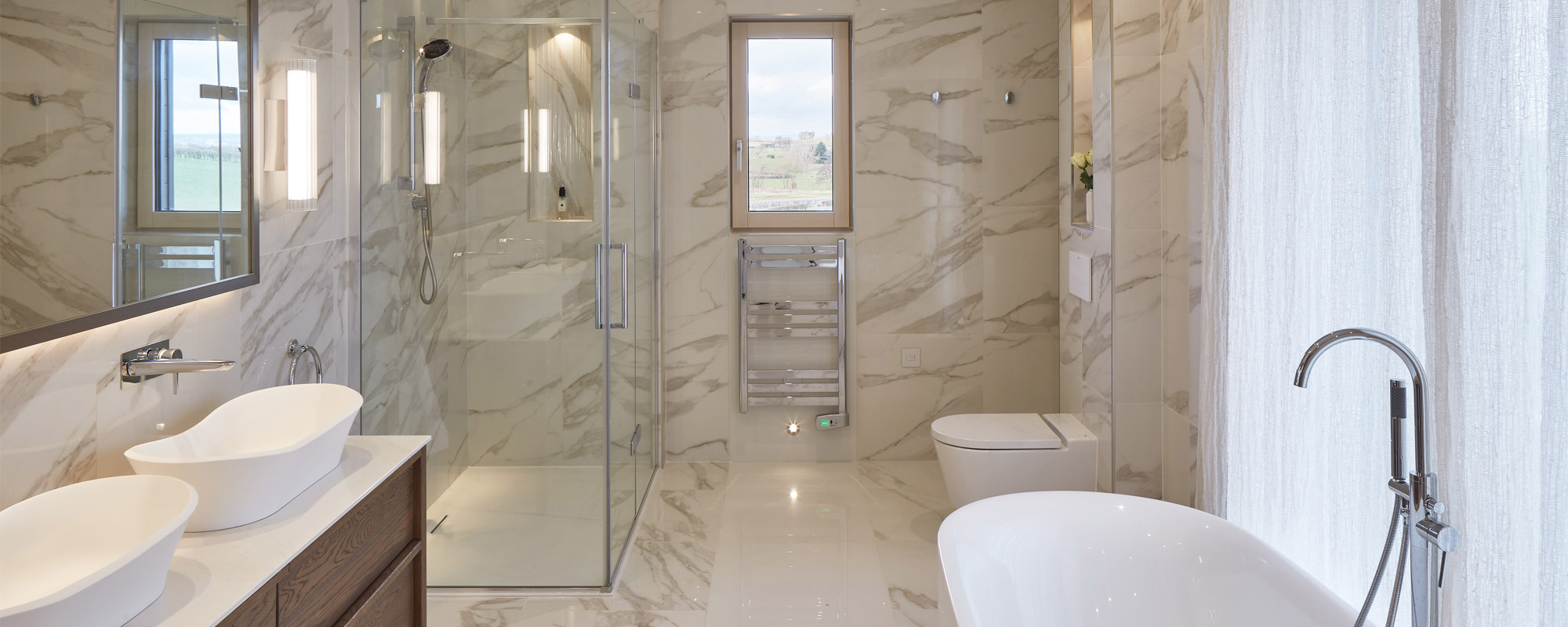 Bathroom zones - LED lights from the UK lighting manufacturer | Collingwood Lighting